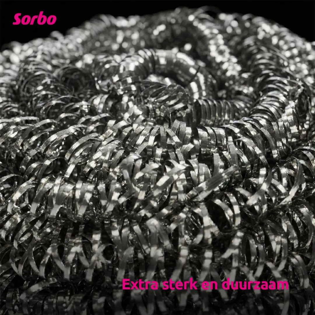 Sorbo RVS Schuursponsjes 2200523-00055 - 8 Stuks