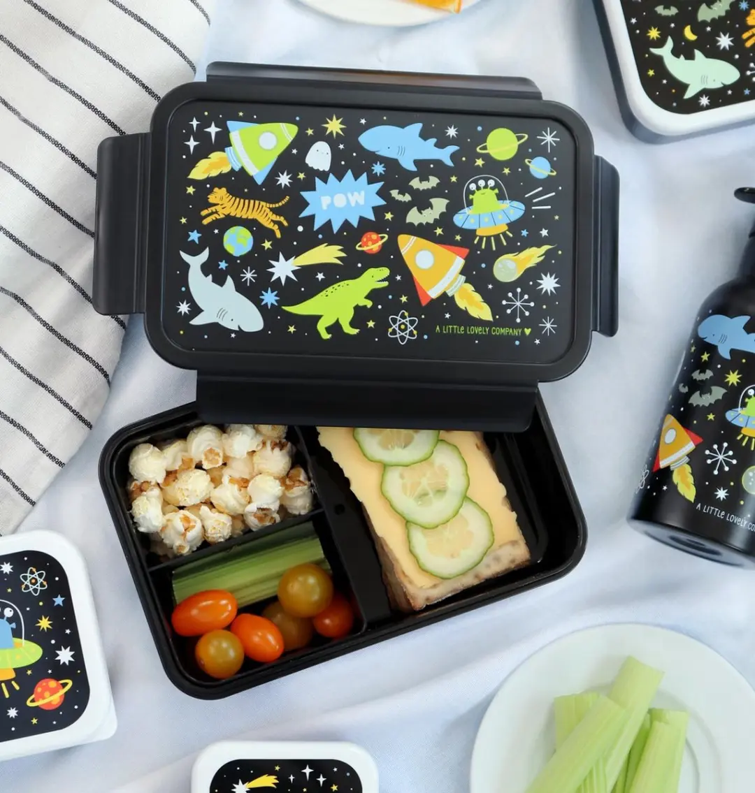 A Little Lovely Company Bento Lunchbox Galaxy - 3 Vakken