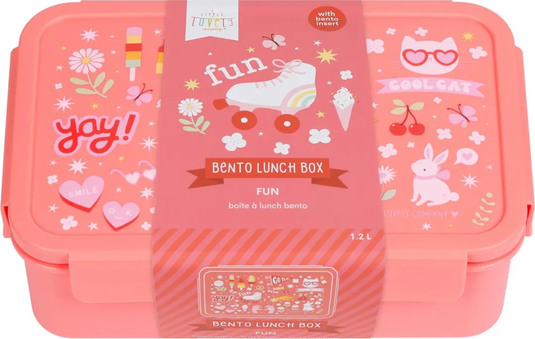 A Little Lovely Company Bento Lunchbox Fun - 1,2L - 3 Vakken