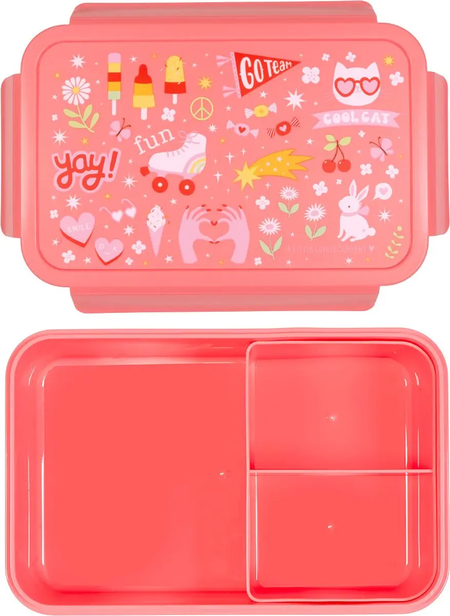 A Little Lovely Company Bento Lunchbox Fun - 1,2L - 3 Vakken