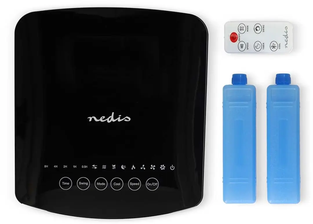 Nedis Mobiele Aircooler 400m³/h - 4L - 3 Snelheden - Wit