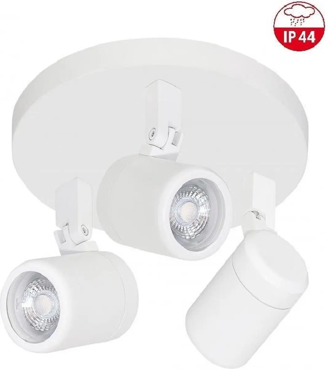 HighLight Spot Rain 3 Lichts Rond - Wit