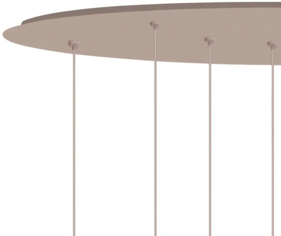 Highlight Hanglamp Egg Ovaal 3 Lichtpunten 100cm - Champagne