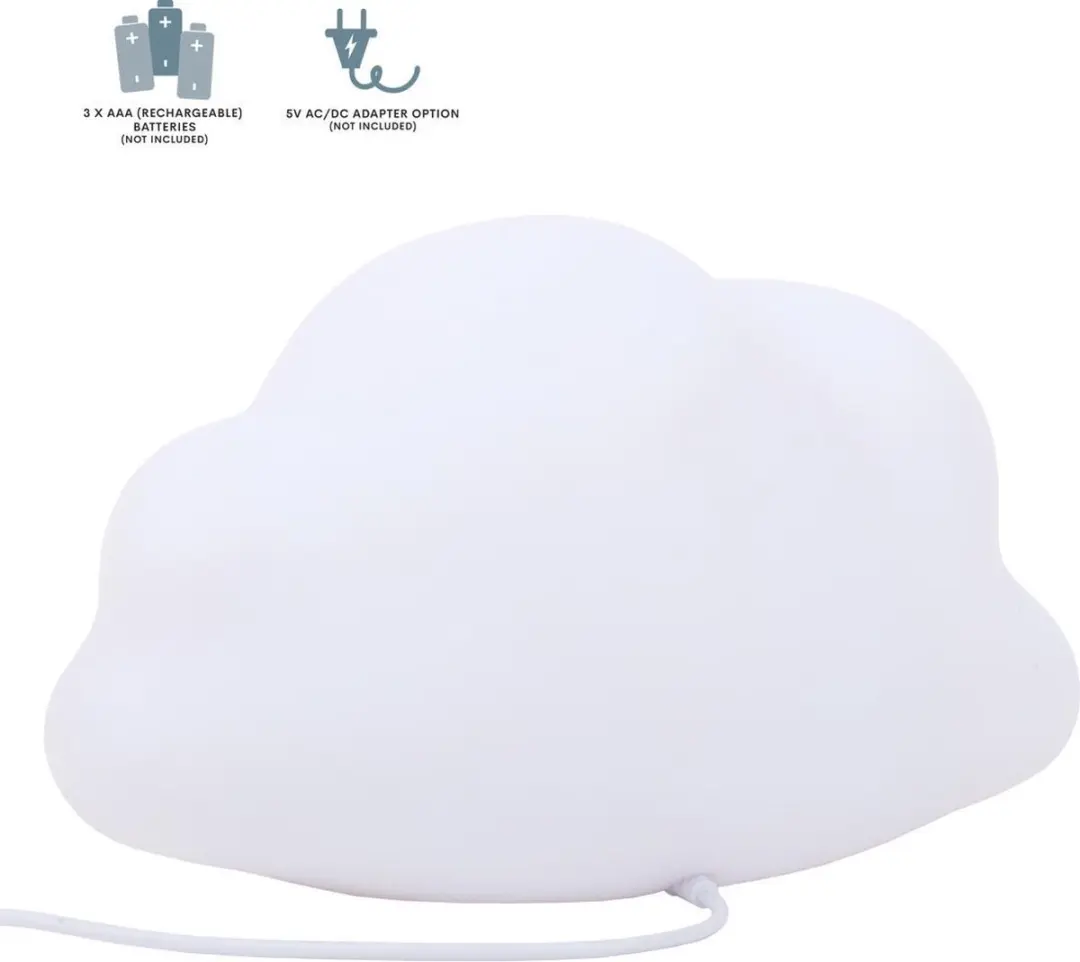 A Little Lovely Company Wolk Nachtlamp - Wit