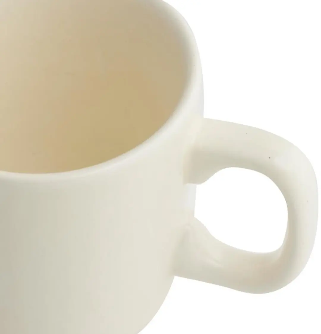 Royal Boch Kitchen Mok Roeland 0.2L - 6 Stuks - Crème