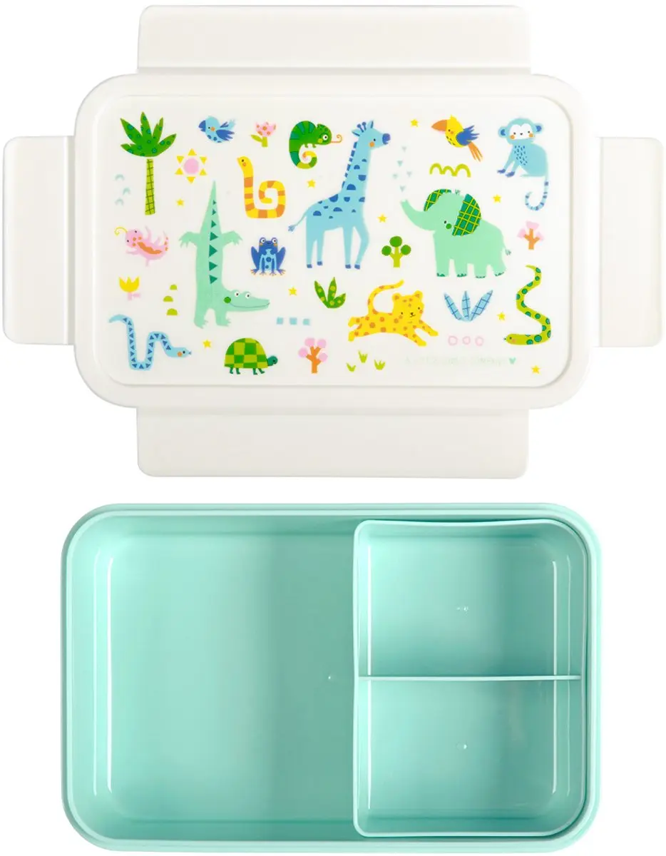 A Little Lovely Company Jungle Bento Lunchbox - 3 Vakken