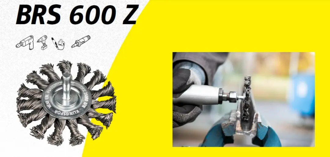 Klingspor BRS 600 Z Roestvrijstalen Schrobborstel 75mm