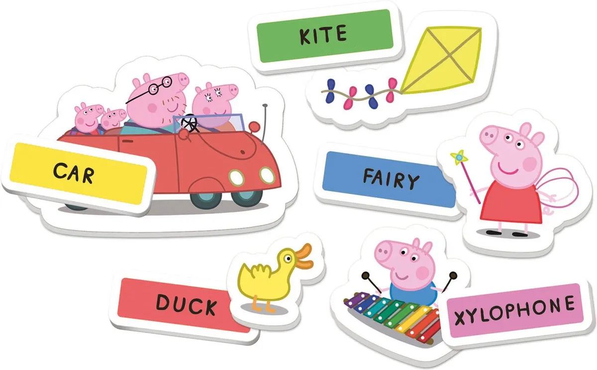 Clementoni Peppa Pig English Words Educatief Spel 16352 - 2-4 Spelers