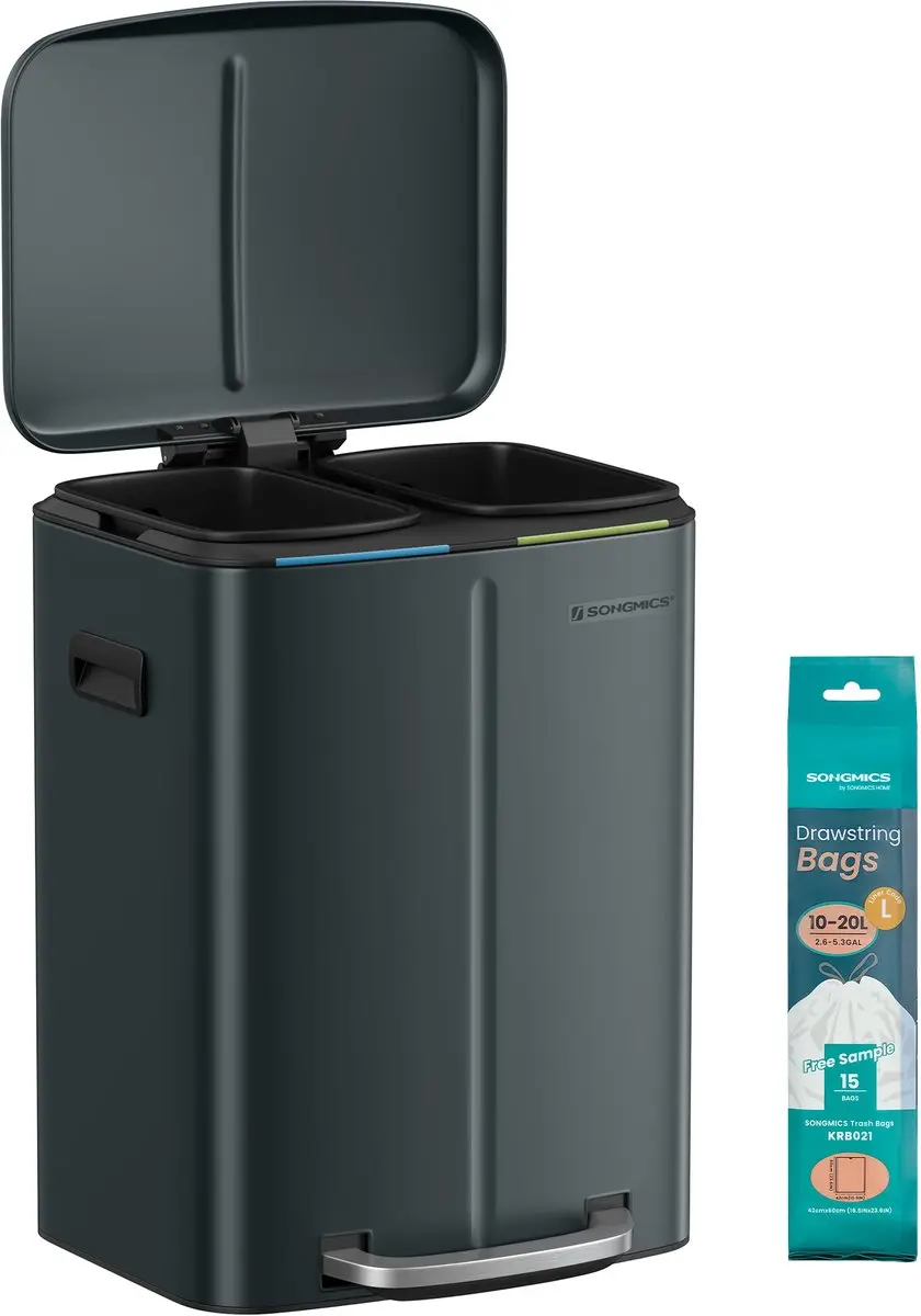 Songmics Pedaalemmer 40L