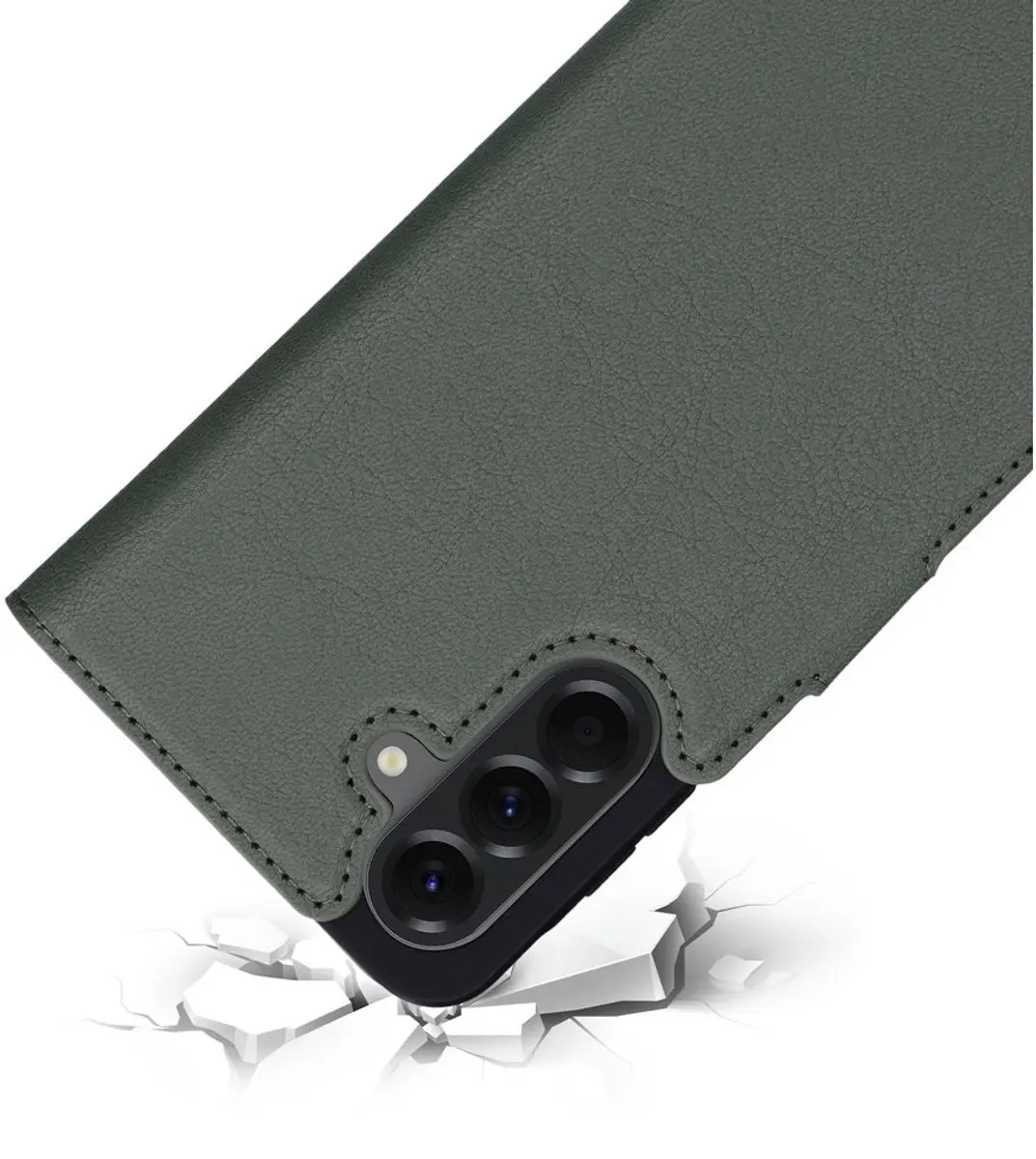 Mobiparts MP-128755 Hoesje Samsung Galaxy A56 - Wallet - Groen