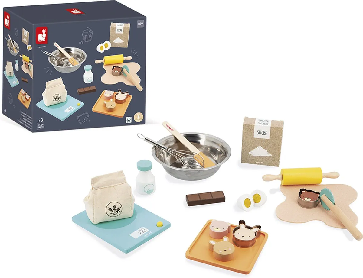 Janod In De Keuken Banketbakkerij Houten Accessoires Set