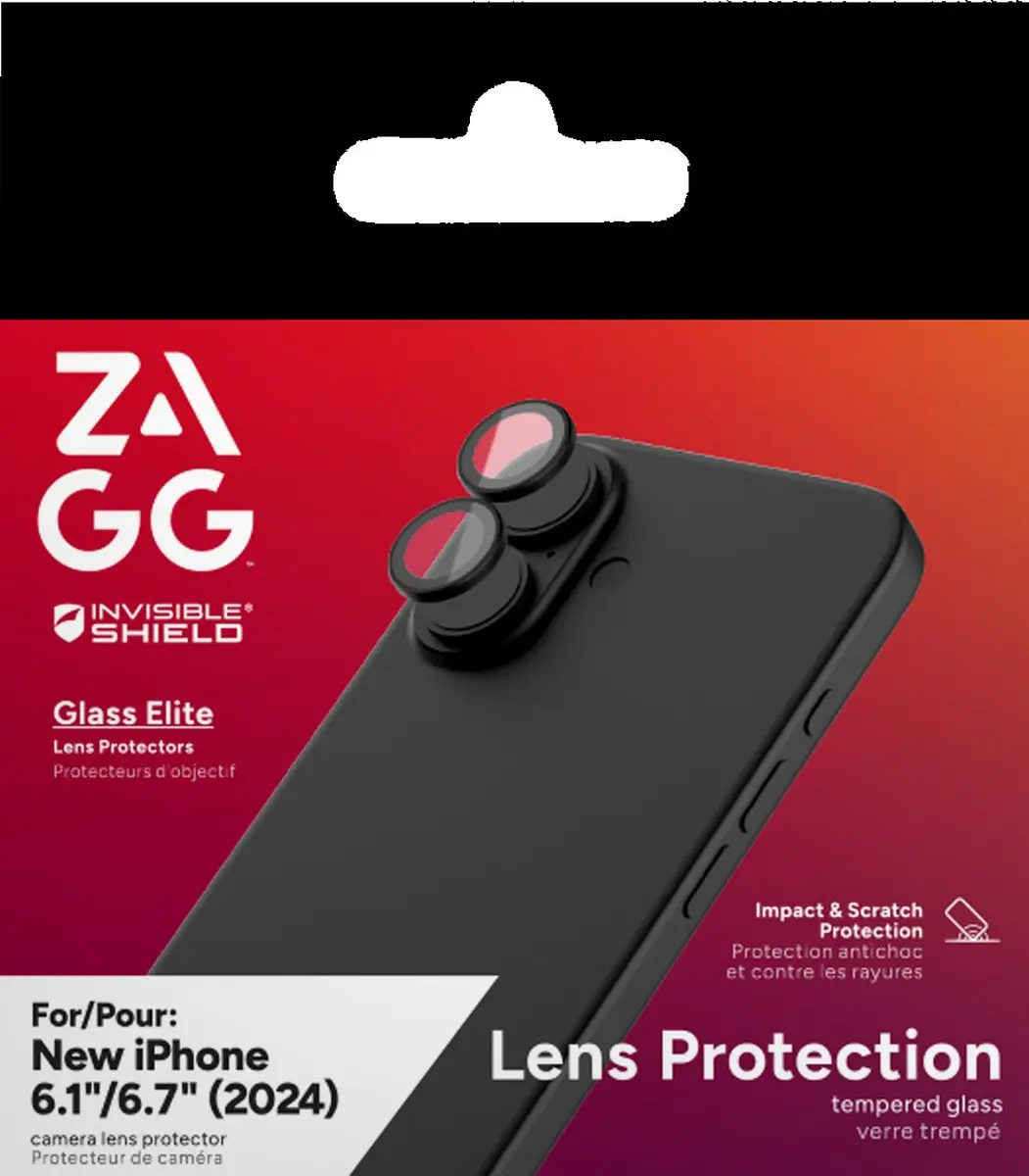 ZAGG InvisibleShield Glass Elite Camera Beschermer - iPhone 16/16 Plus