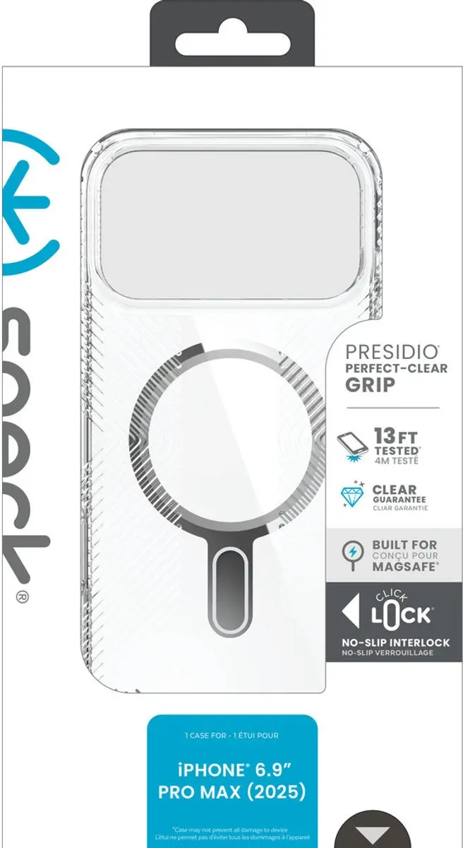 Speck Presidio Perfect Clear 150983-3199 Hoesje - iPhone 17 Pro Max - Transparant