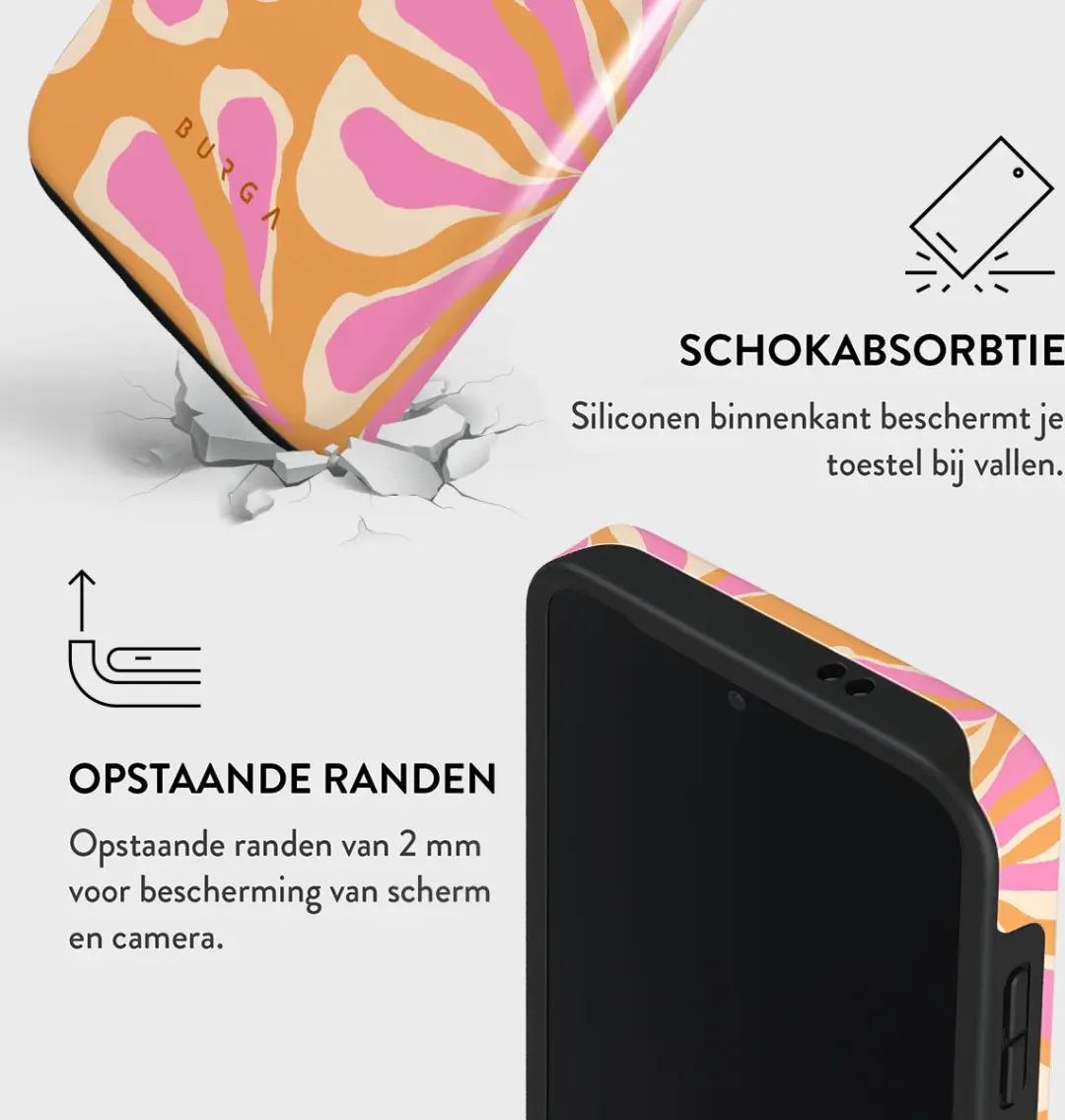 Burga Telefoonhoesje Samsung Galaxy S24 Plus Aloha - Schokbestendig