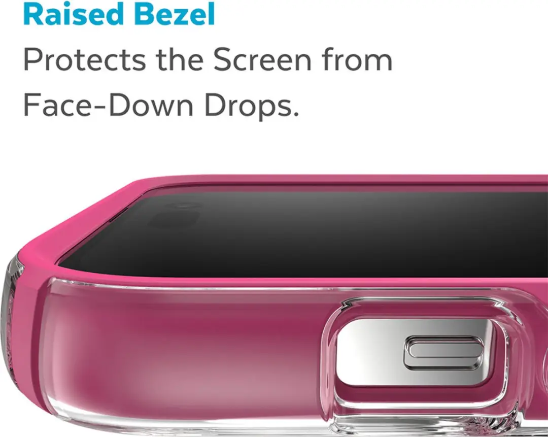 Speck Presidio Perfect Clear Geo iPhone 14 Pro Max - Roze - afbeelding 6 van 6