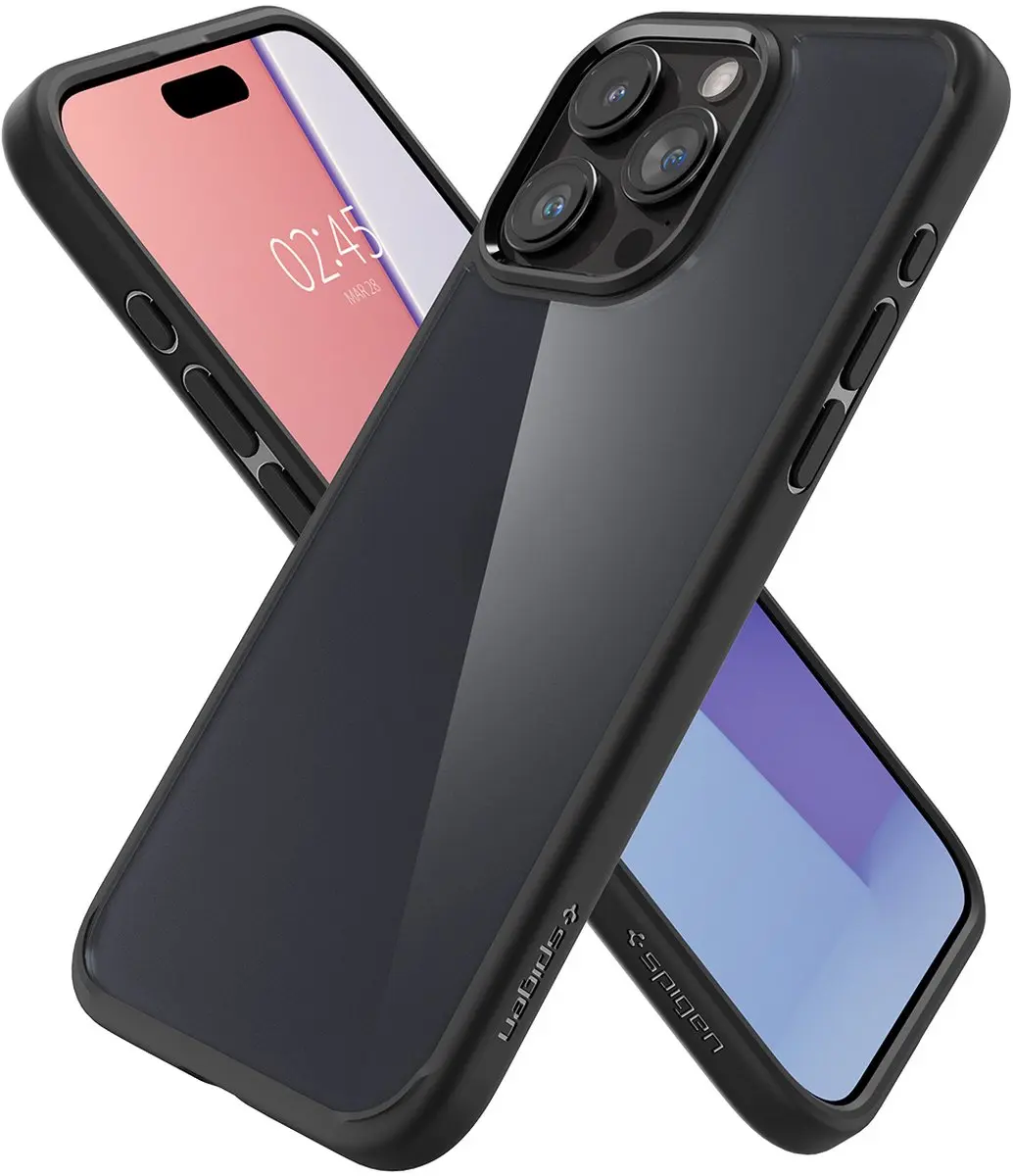 Spigen Ultra Hybrid iPhone 15 Pro Max Hoesje ACS06568 - Zwart