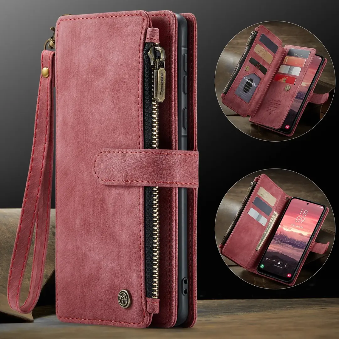 Caseme C30 Book Case Portemonnee - Samsung Galaxy A17 - Rood