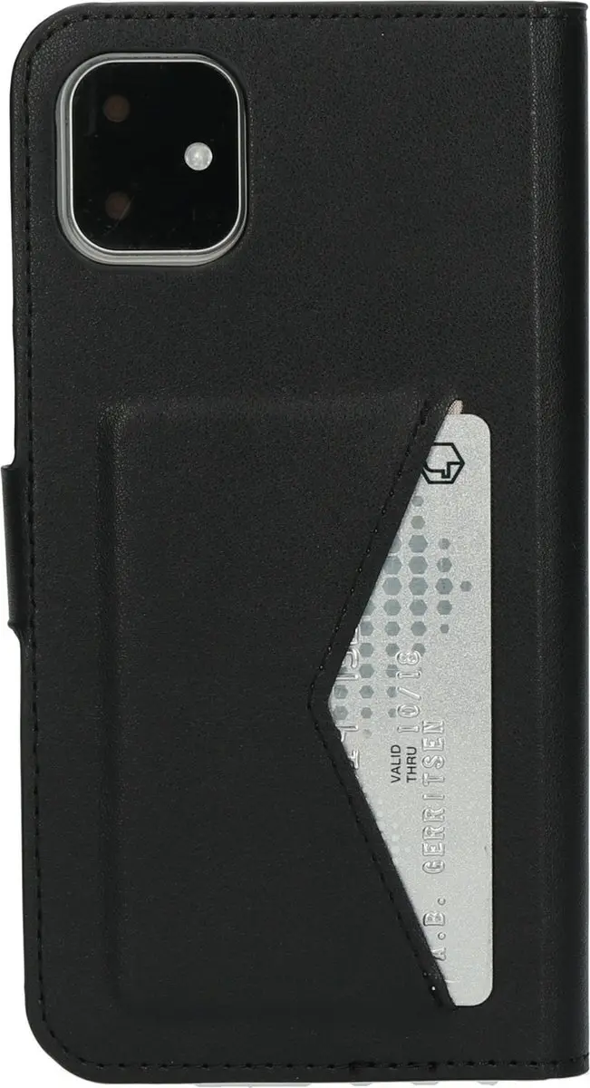 Mobiparts MP-97327 Hoesje iPhone 11 - Wallet - Eco Leer - Zwart