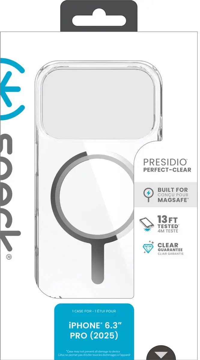 Speck Presidio Perfect Clear 150972-3240 Hoesje - iPhone 17 Pro - Transparant