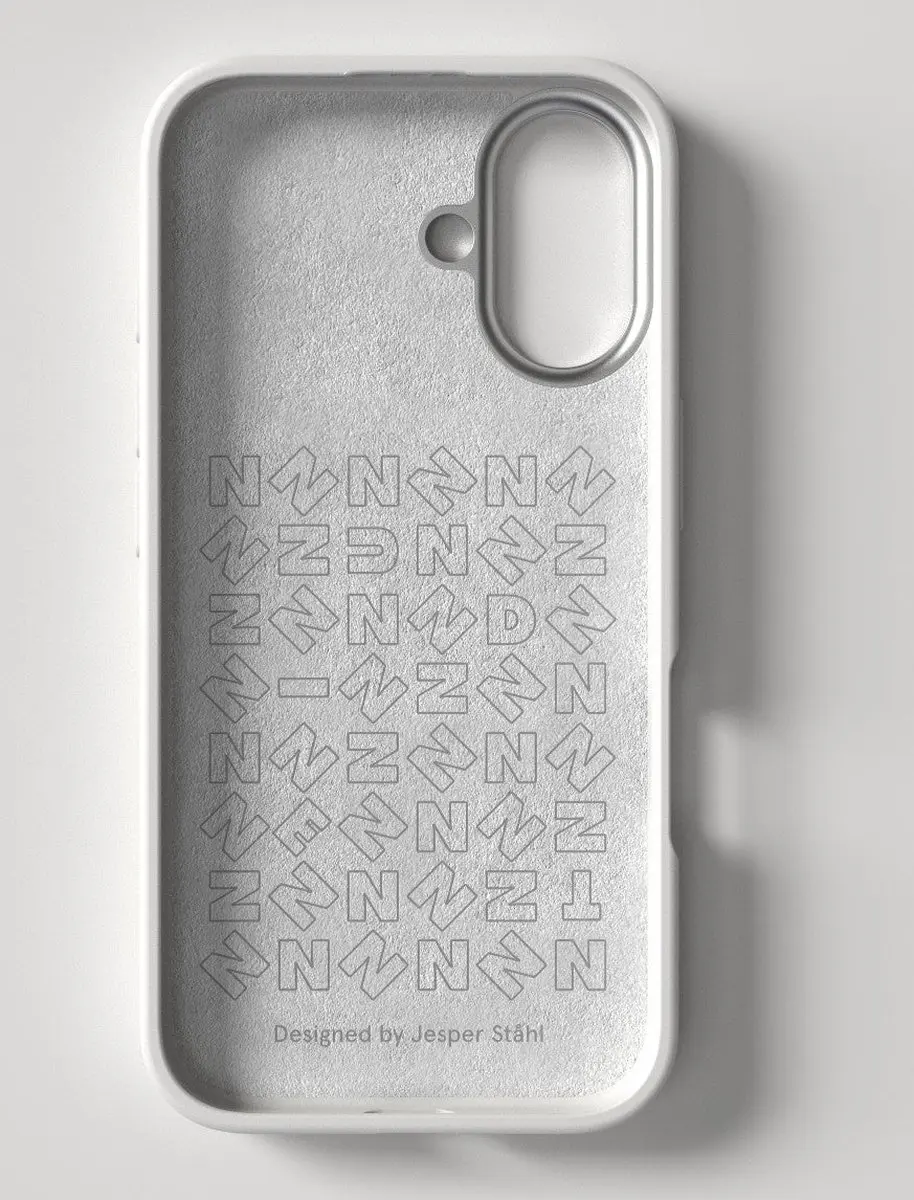 Nudient Bold MagSafe Case iPhone 16 - Wit