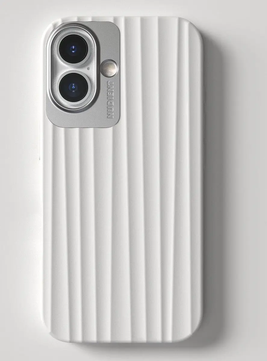 Nudient Bold MagSafe Case iPhone 16 - Wit