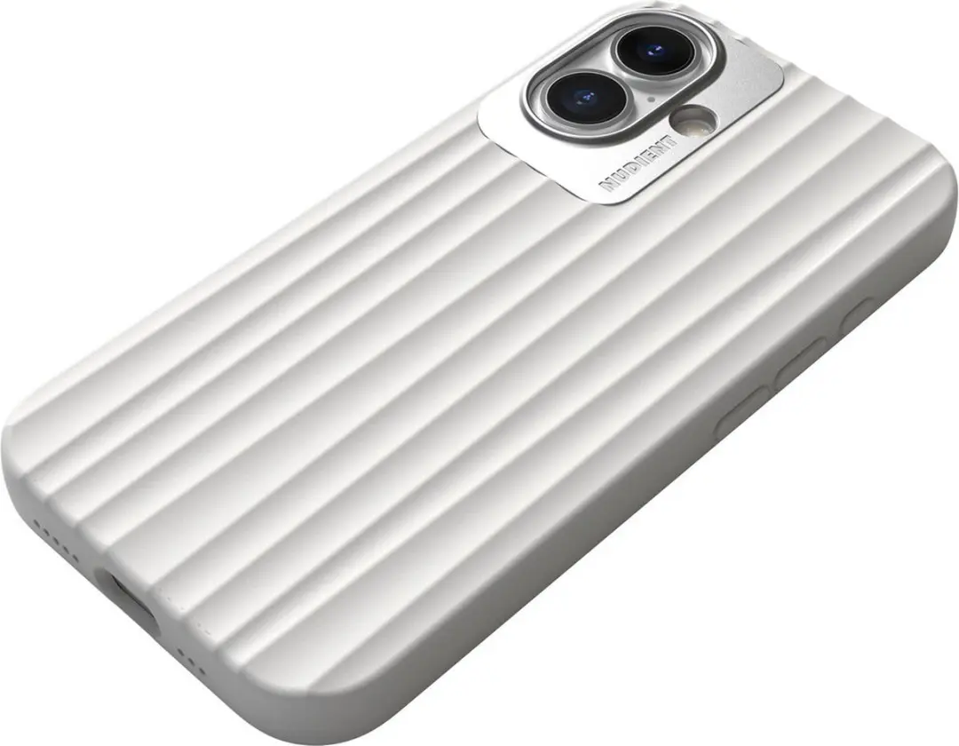 Nudient Bold MagSafe Case iPhone 16 - Wit