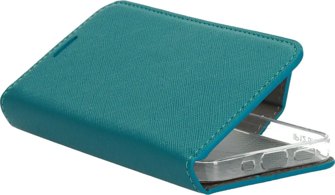 Mobiparts MP-108532 Hoesje iPhone 12 Mini - Portemonnee - Turquoise