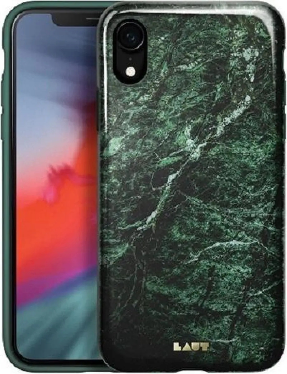 Laut iPhone XR Hoesje HUEX Marble Groen