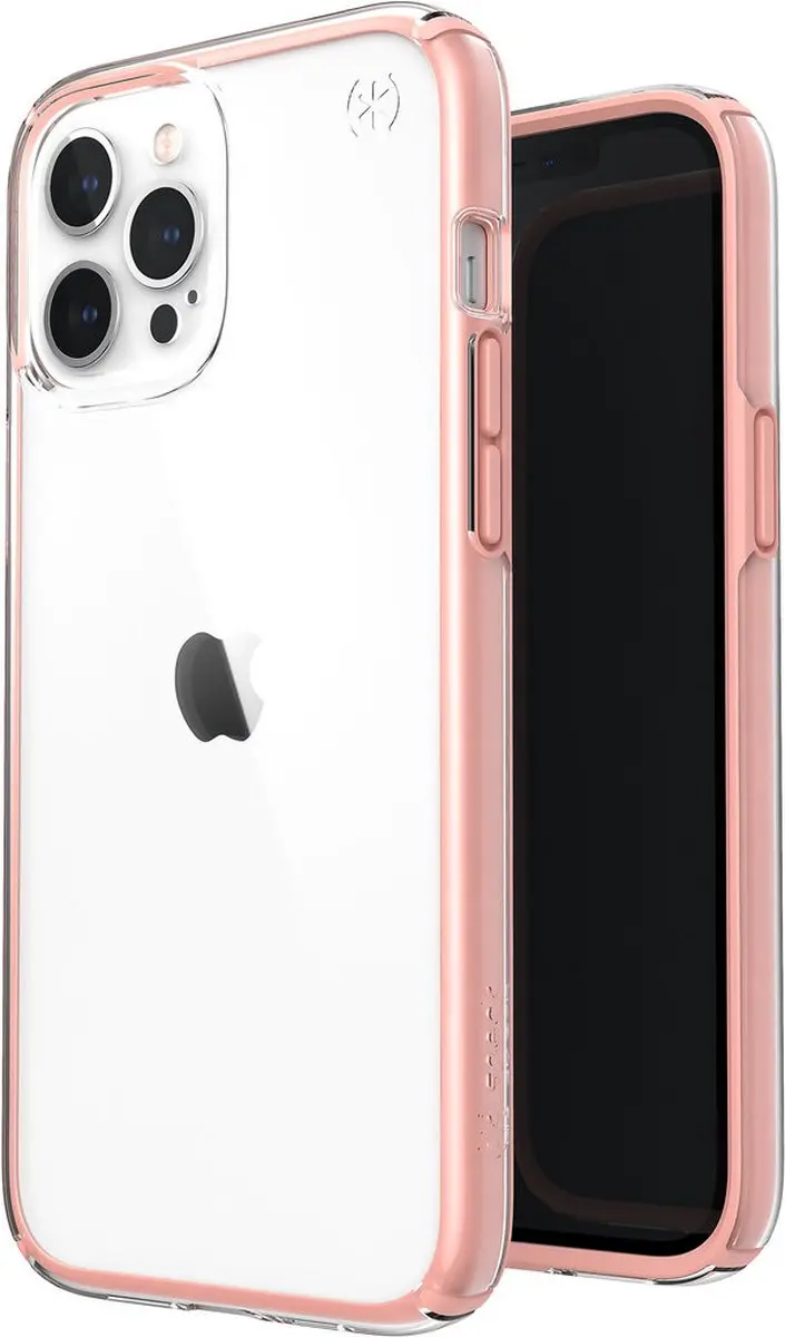 Speck Presidio Perfect Clear iPhone 12 Pro Max - Roze/Transparant - afbeelding 6 van 6