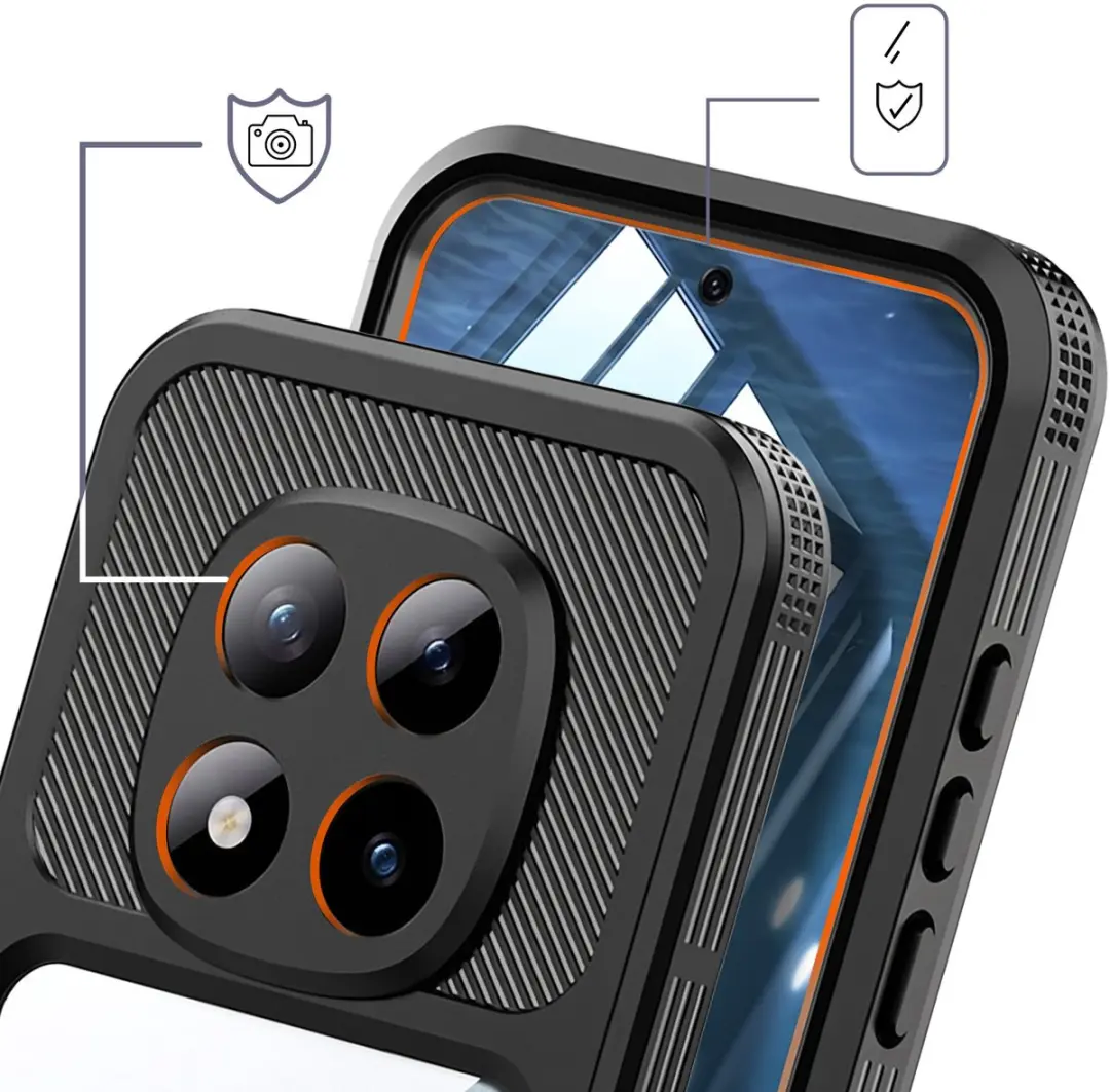 Redpepper Hoesje Redmi Note 15 Pro 5G - IP68 Waterdicht - Zwart