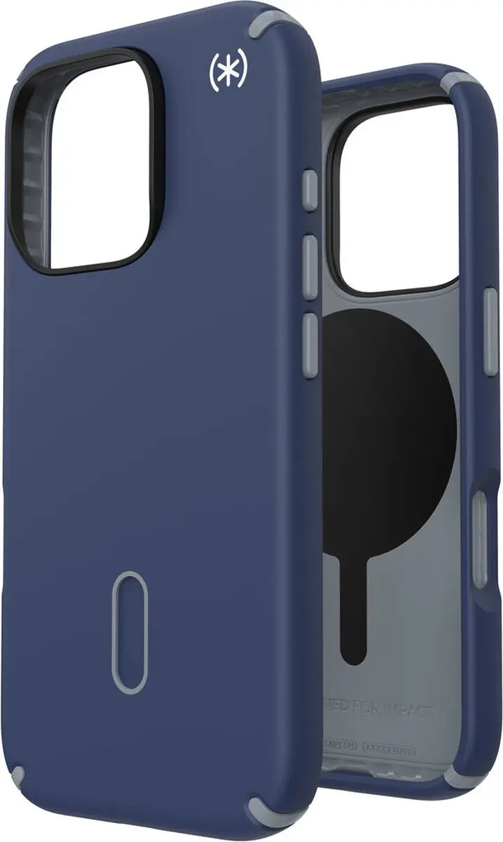 Speck Presidio2 Pro 150700-3206 Hoesje - iPhone 16 Pro - Blauw