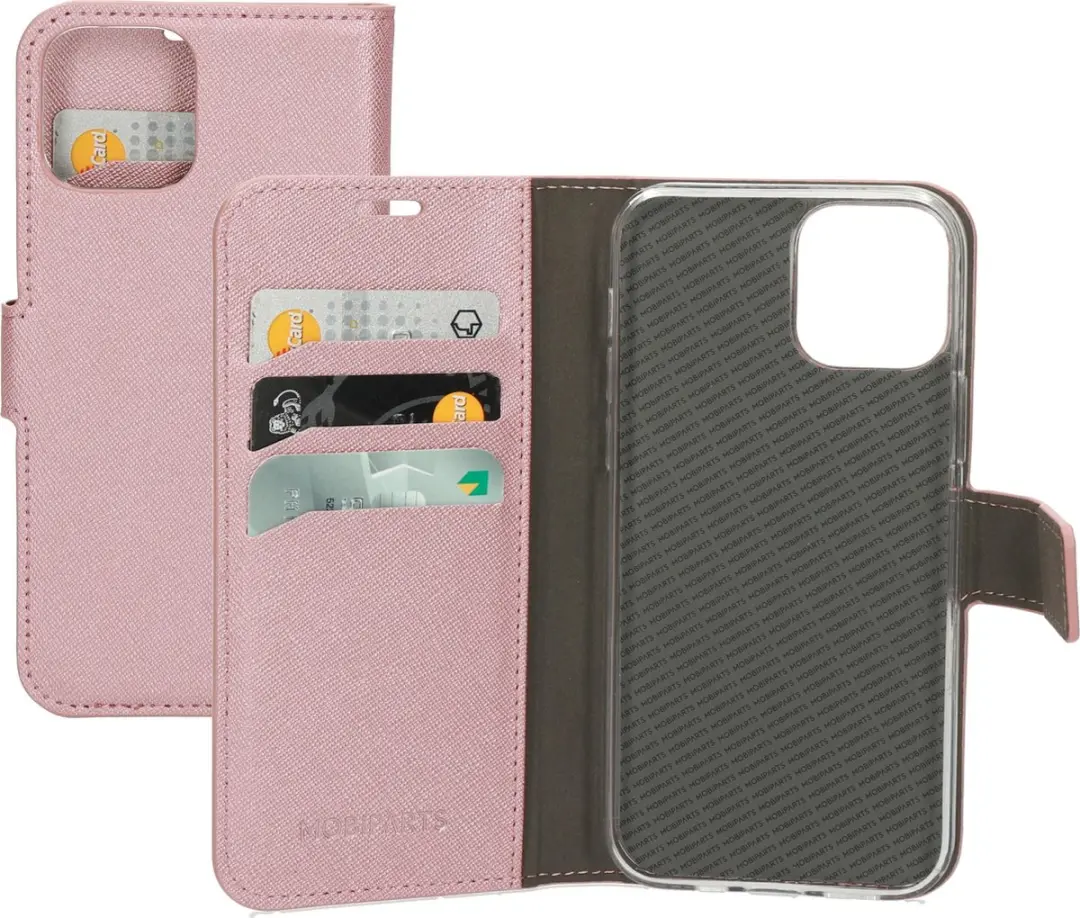 Mobiparts MP-108529 iPhone Hoesje Roze - 3 Opbergvakken