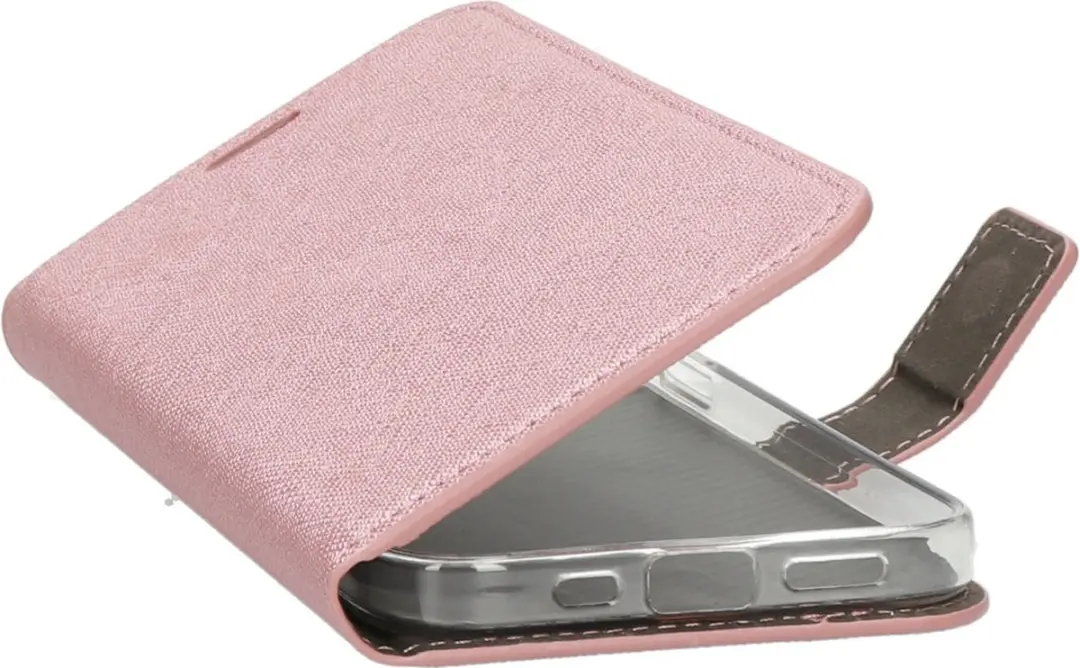 Mobiparts MP-108529 iPhone Hoesje Roze - 3 Opbergvakken