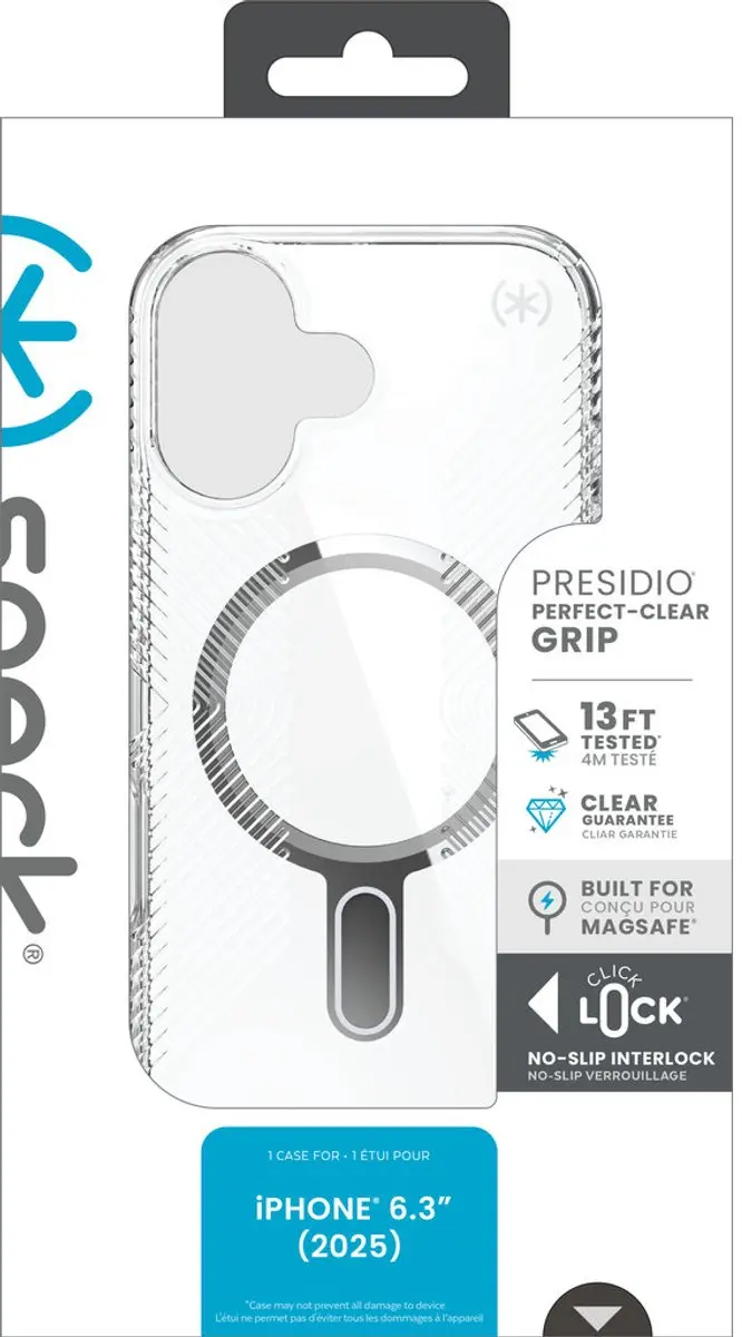 Speck Presidio Perfect Clear 150956-3199 Hoesje - iPhone 17 - Transparant
