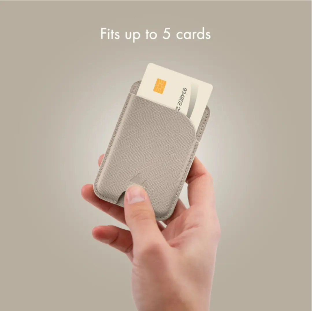 My Style Pasjeshouder 5 Pasjes - MagSafe Compatible - Warm Grey