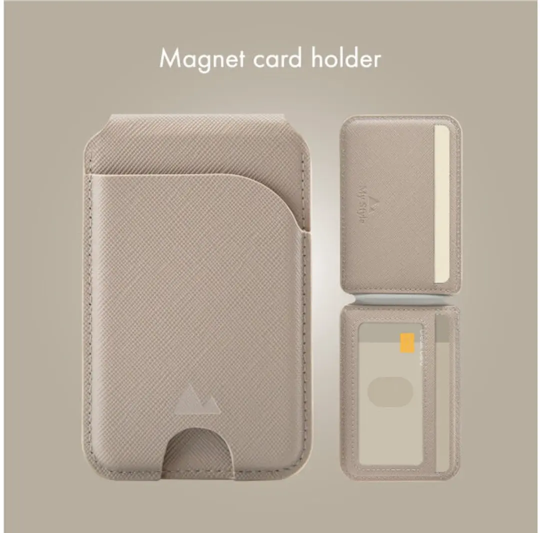 My Style Pasjeshouder 5 Pasjes - MagSafe Compatible - Warm Grey