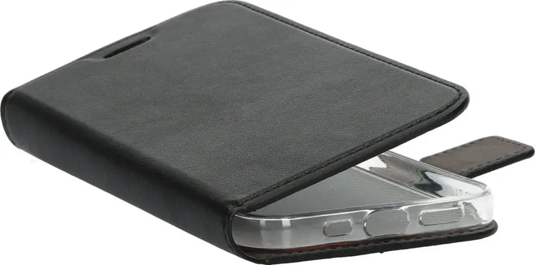 Mobiparts MP-108518 Wallethoesje iPhone 12/12 Pro - Eco Leer - Zwart
