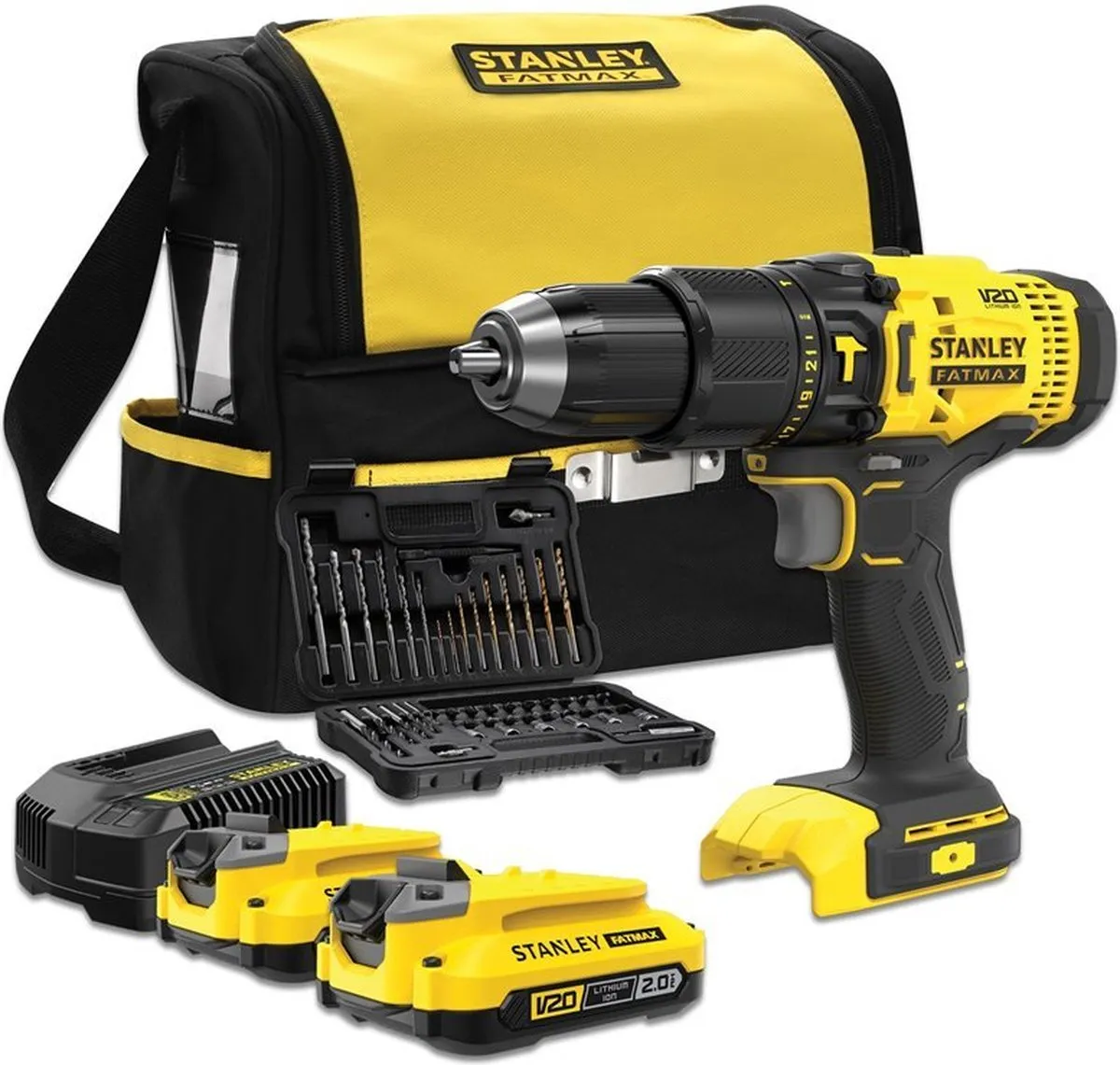 Stanley STA7188-XJ Schroefklopboormachine - 2x 2.0Ah accu's