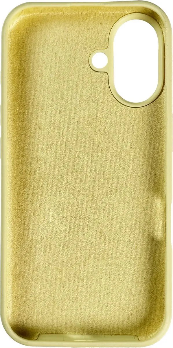 Nudient Base Case iPhone 16 Plus - Geel