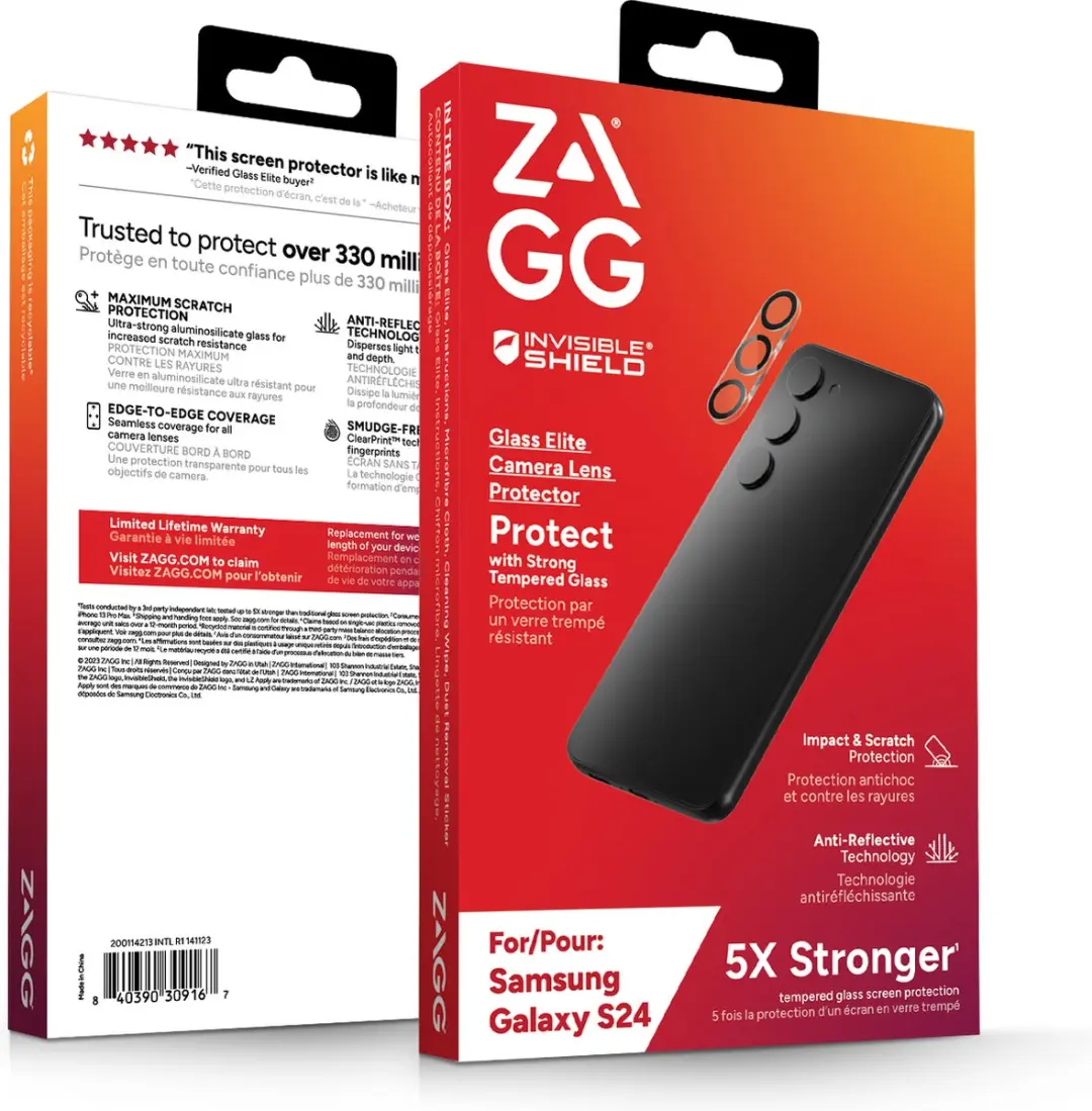 ZAGG InvisibleShield Glass Elite Camera Protector Samsung Galaxy S24