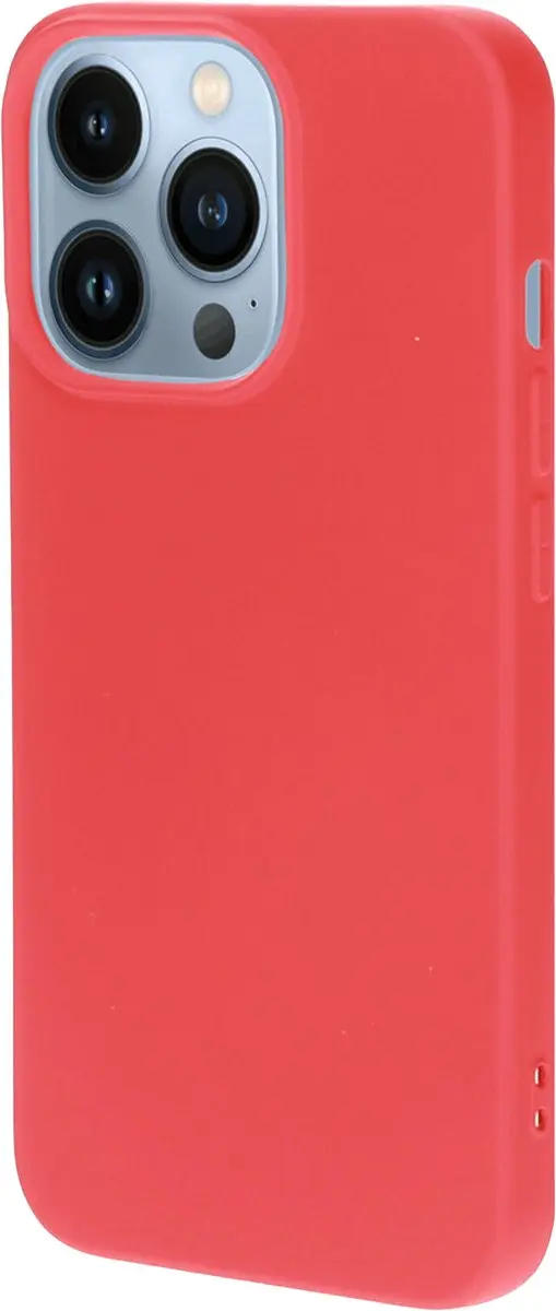 Mobiparts Hoesje iPhone 13 Pro Siliconen - Rood - MP-118590