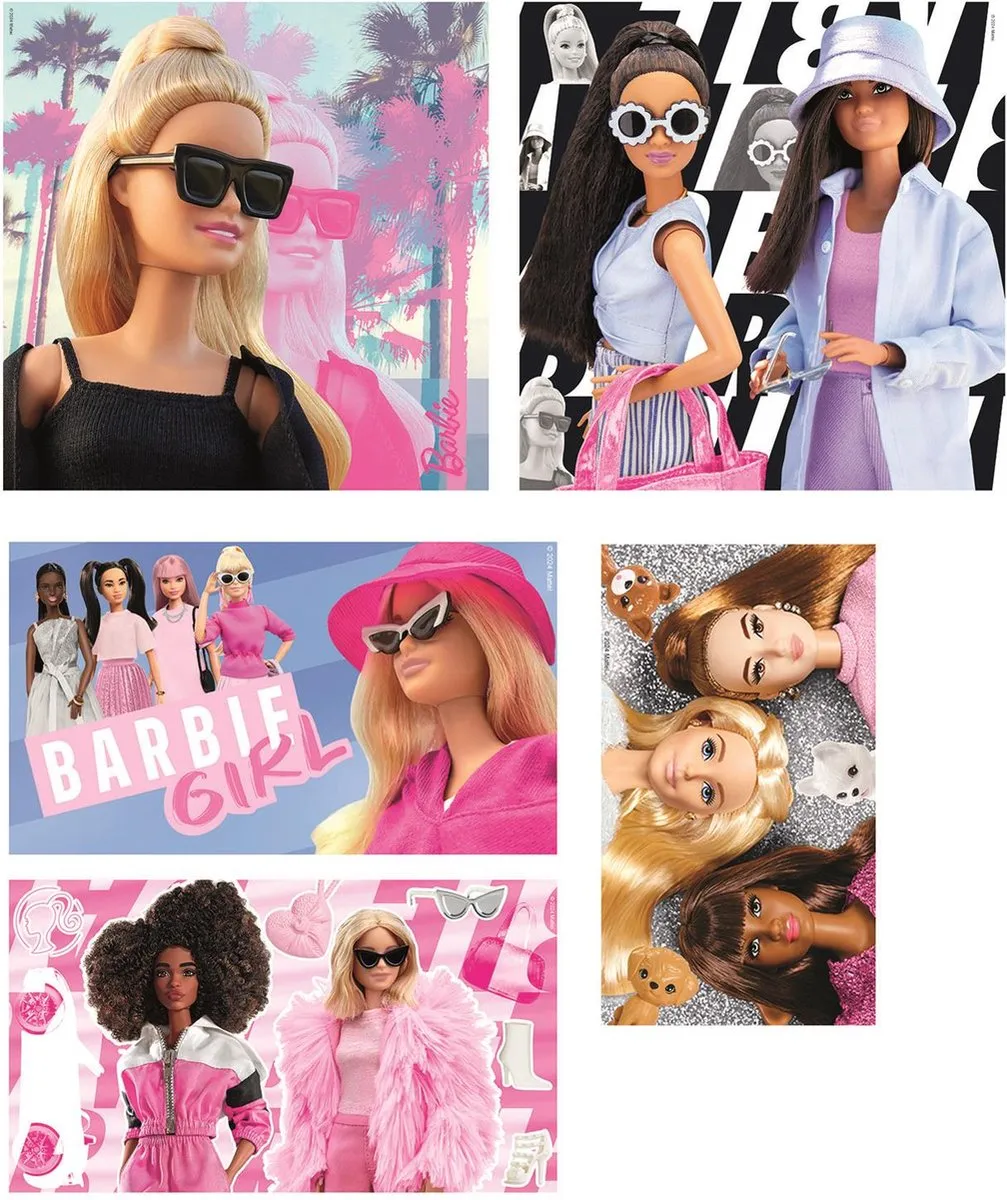 Clementoni Barbie Kinderpuzzel 297 Stuks - 10-in-1 Multicolor