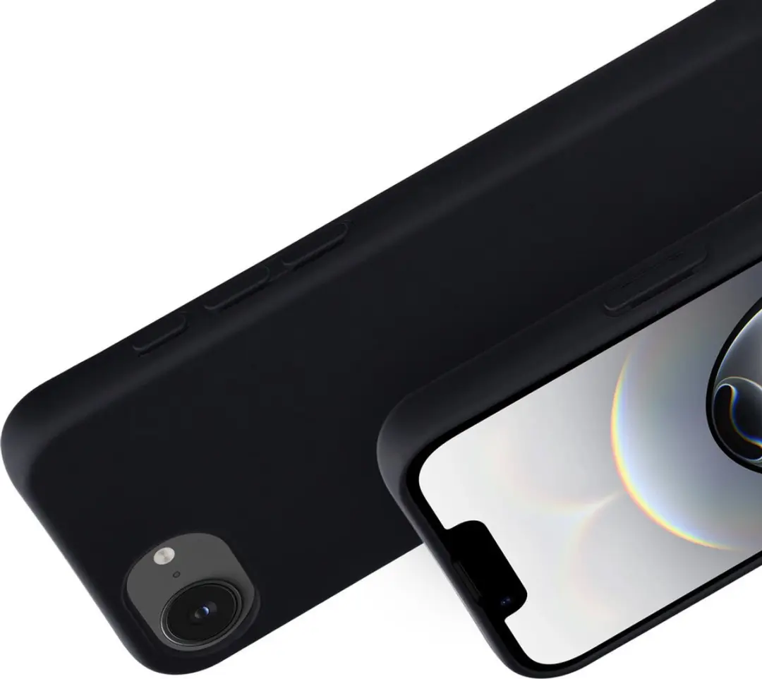Mobiparts MP-128840 Hoesje - Apple iPhone 16/17 - Siliconen - Zwart