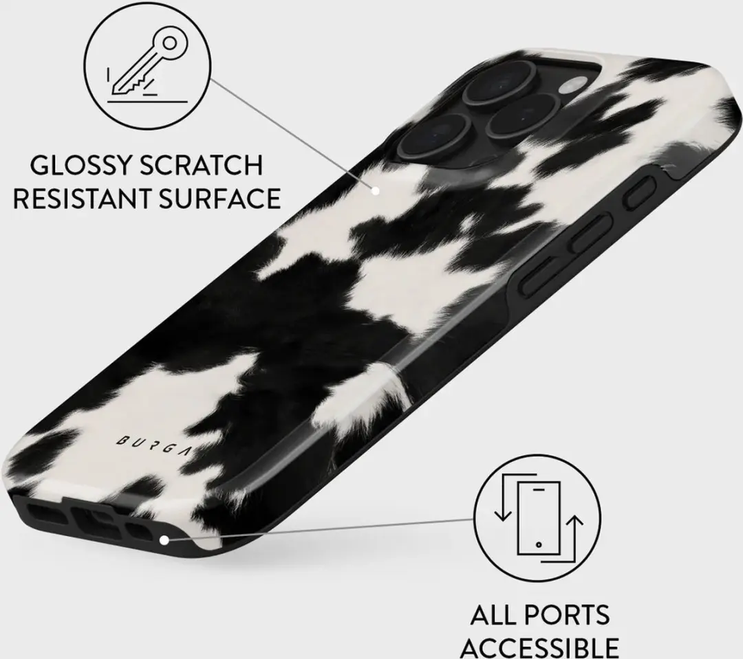 Burga Hoesje iPhone 16 Pro UN_03_IP16PRO_TH - Zwart/Wit