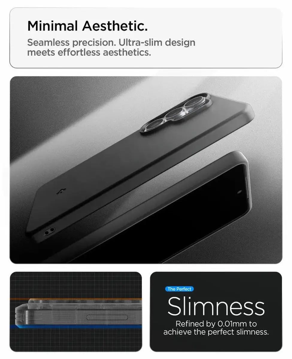 Spigen Thin Fit ACS11394 Hoes - Samsung Galaxy S26 Ultra - Zwart
