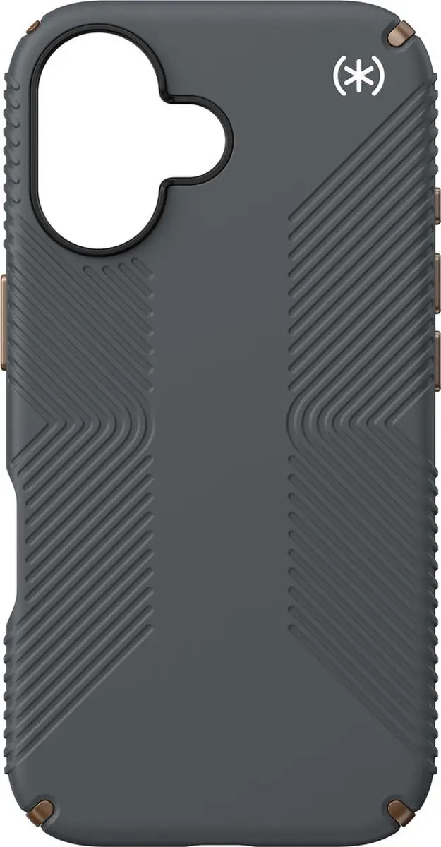 Speck Presidio2 Grip iPhone 16 Hoesje - Grijs