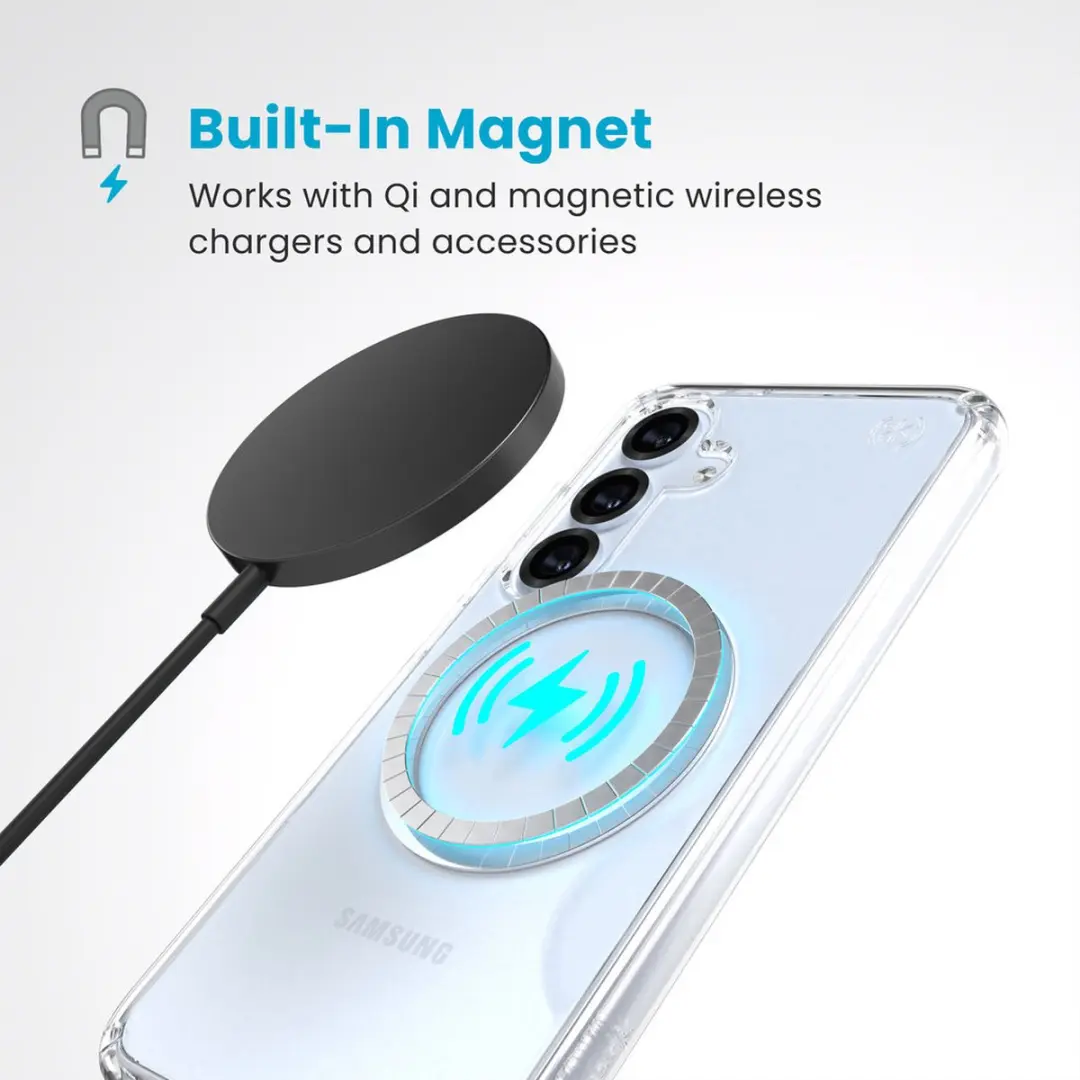 Speck Presidio2 Clear Magnet Galaxy S25/S24 Hoes - Transparant - 150873-3199 - afbeelding 6 van 6