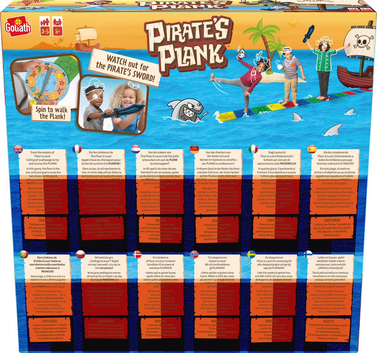 Piraten Plank - Actiespel - Kinderspel