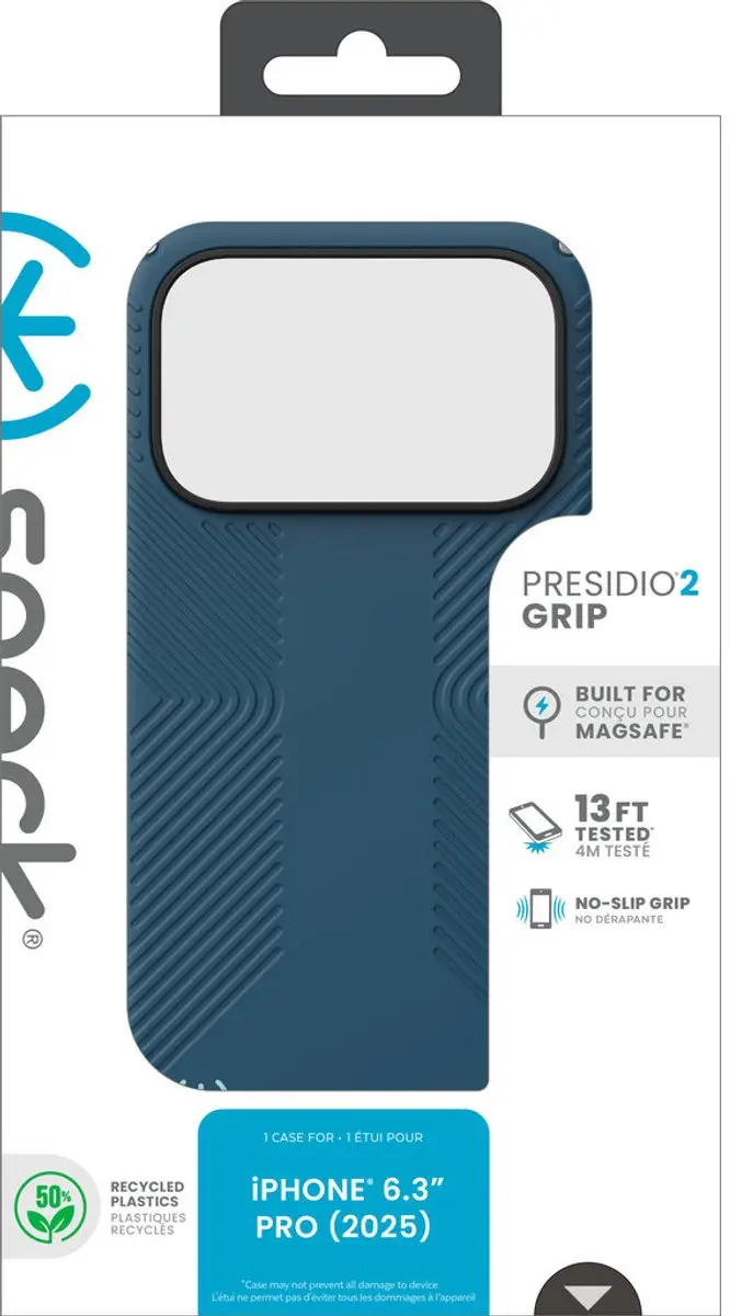 Speck Presidio2 Grip 150976-3261 Hoesje - iPhone 17 Pro - Blauw