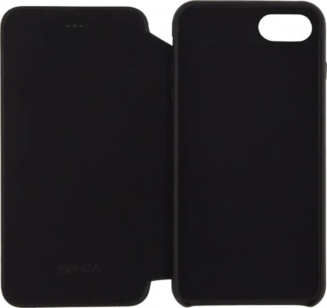 Senza Pure Skinny Leather Wallet Apple iPhone 7/8 - 3 Pasjes - Zwart